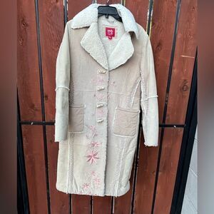 Vintage 70s Penny Lane embroidered Coat size Medium